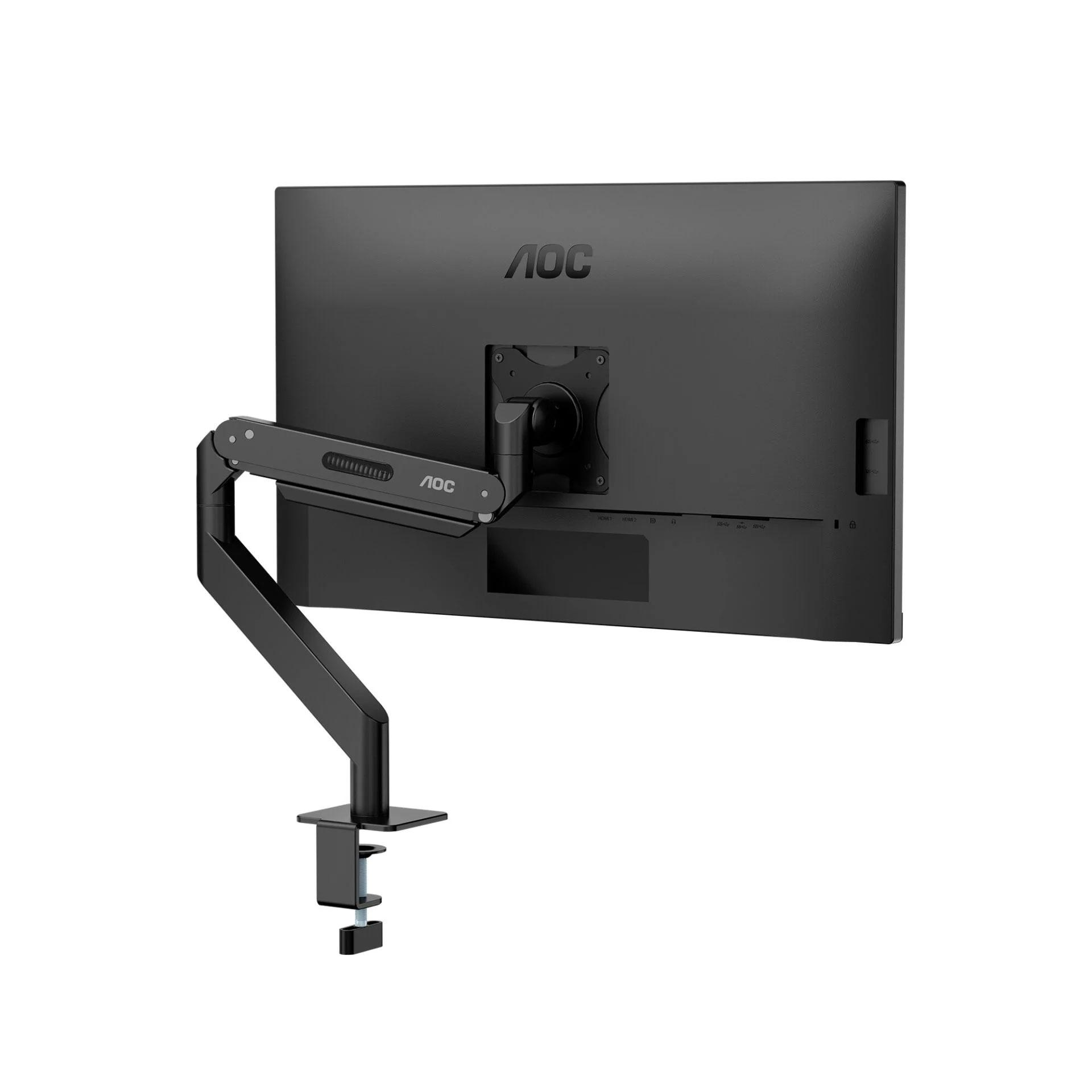پشت مانیتور با پایه‌ی ارگونومیک AOC U27P3UB 