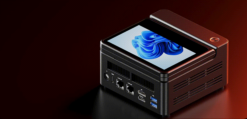 نحوه بازشدن نمایشگر مینی کامپیوتر G Flip