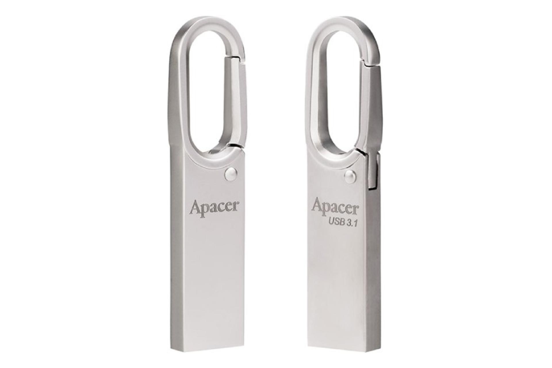 نمای جانبی فلش مموری اپیسر مدل AH13E ظرفیت 16 گیگابایت USB 2.0