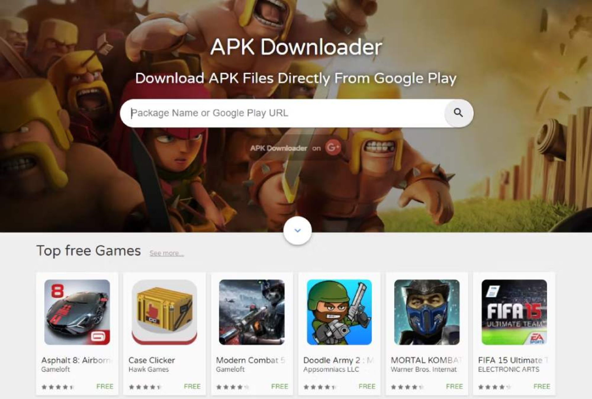 وب‌سایت APK Downloader