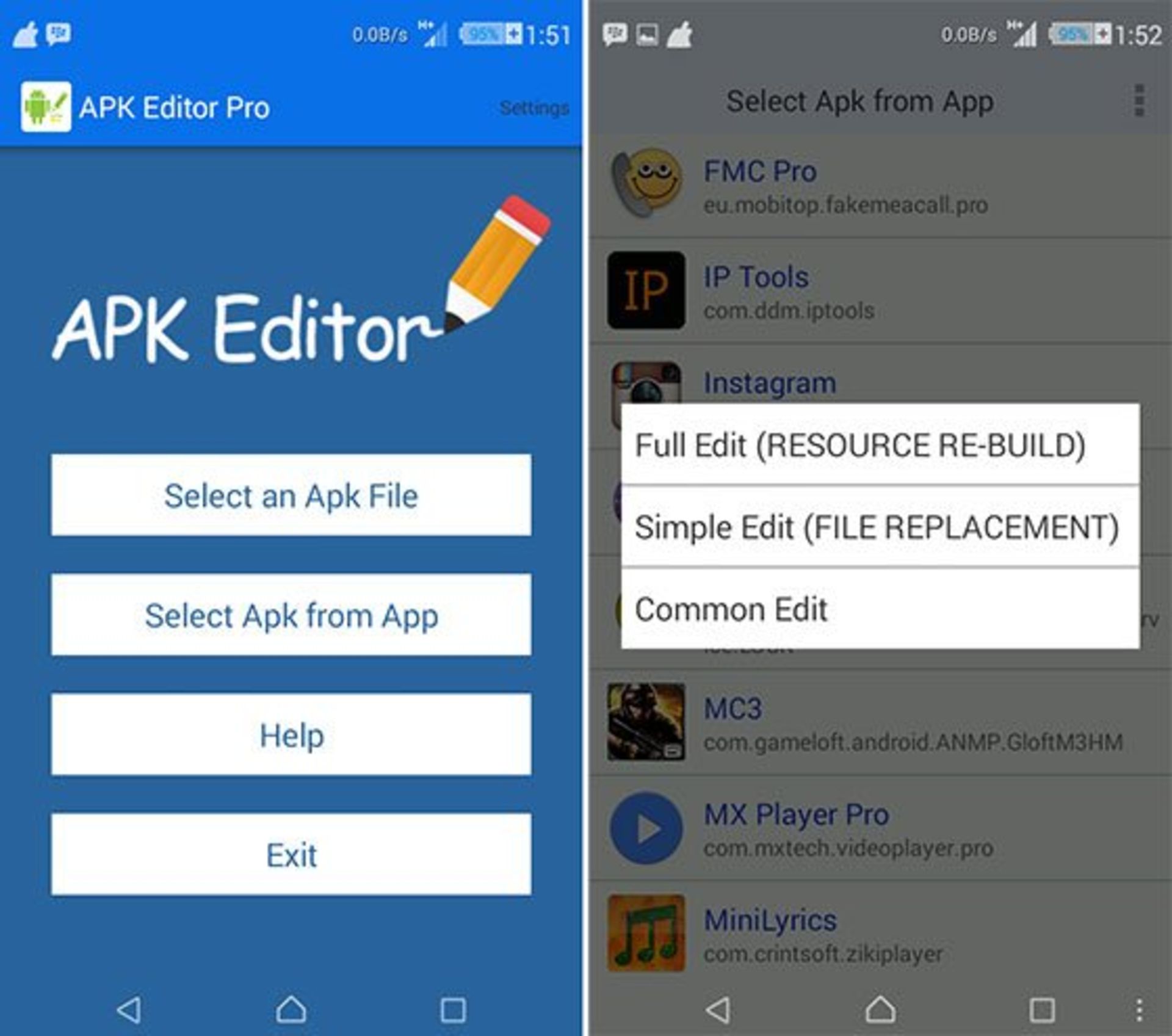 ویرایش فایل APK با APK Editor