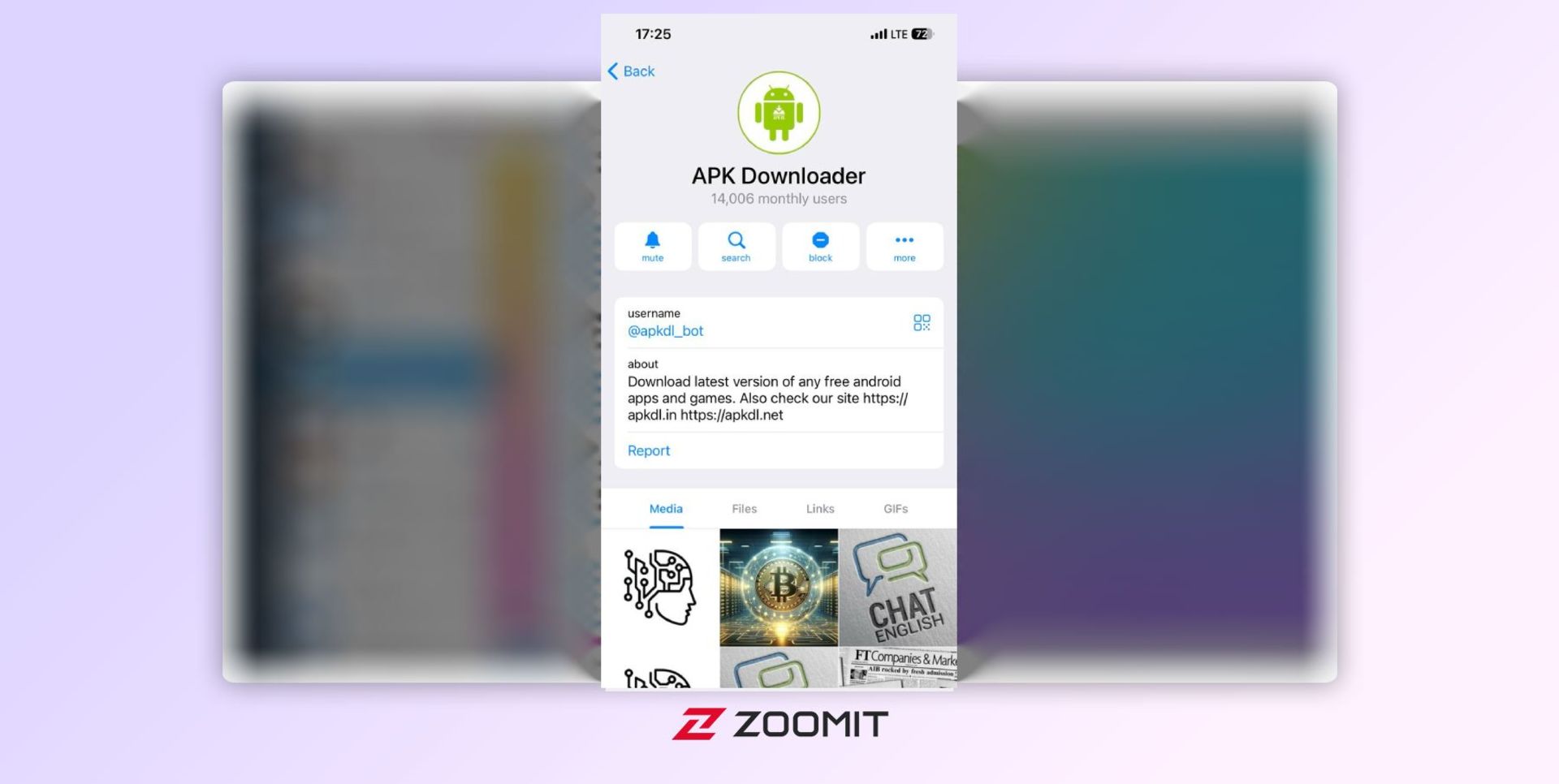ربات تلگرام APK Downloader