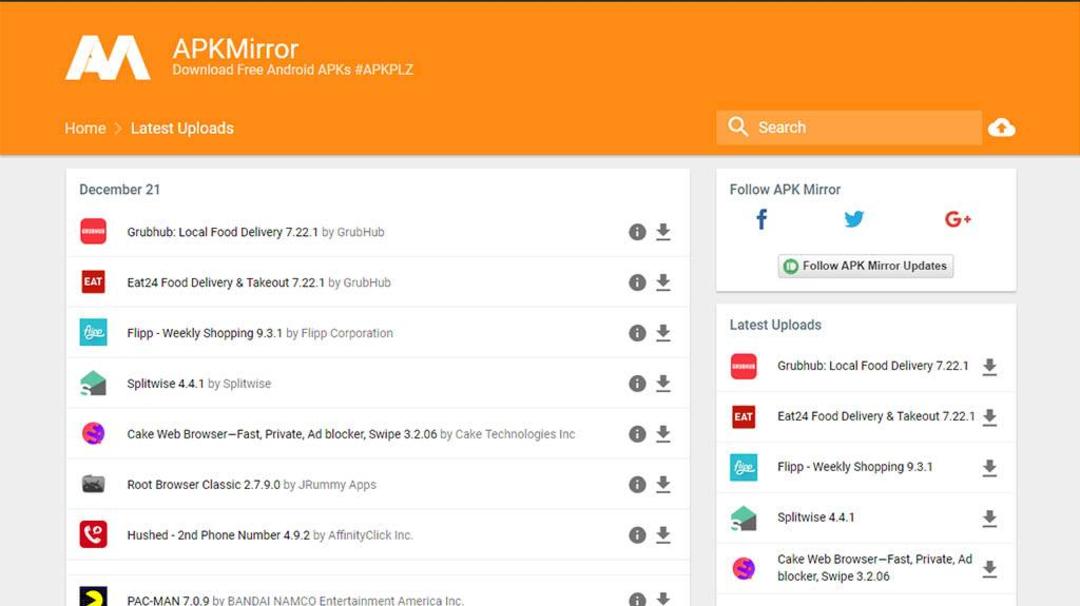 فروشگاه برنامه APKMirror