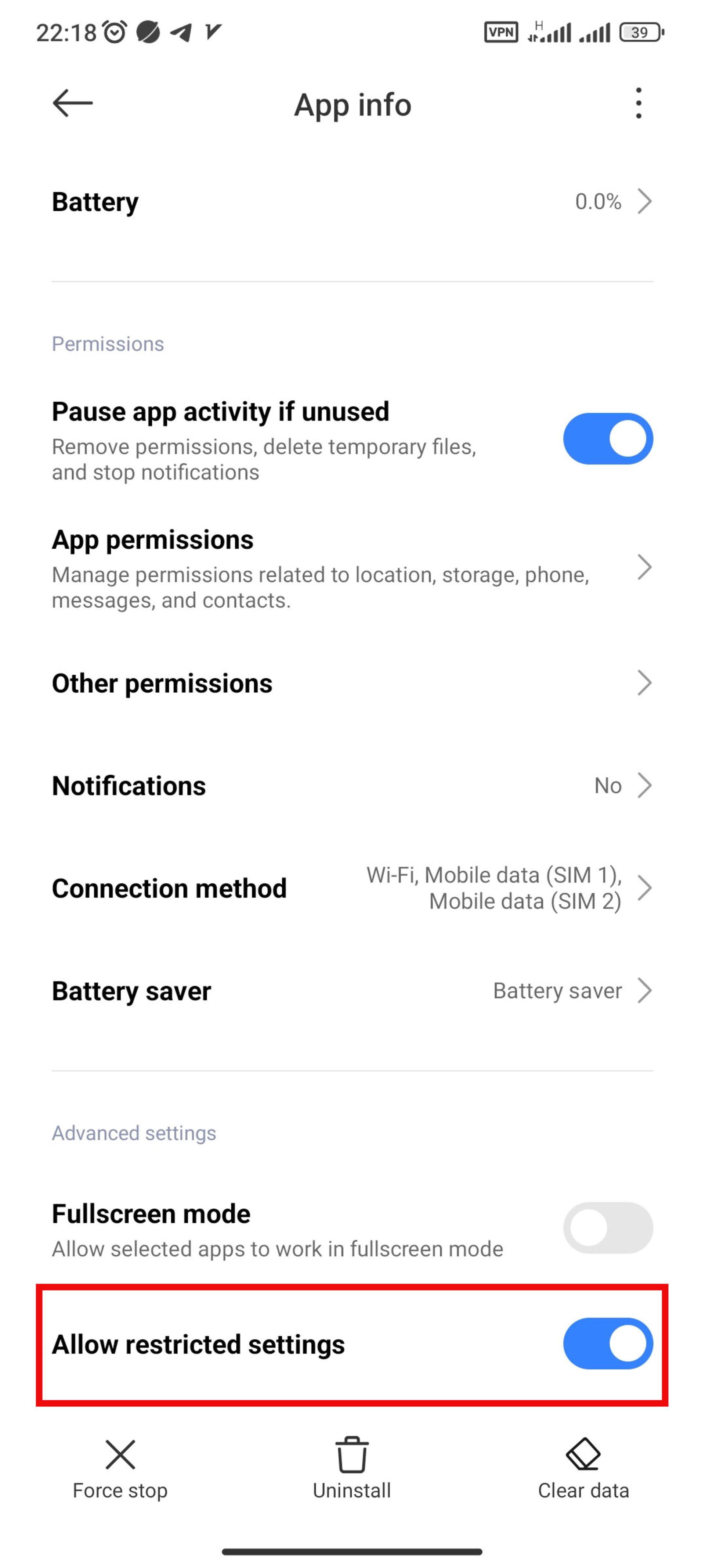 اطلاعات Lockscreen Widgets در تنظیمات گوشی