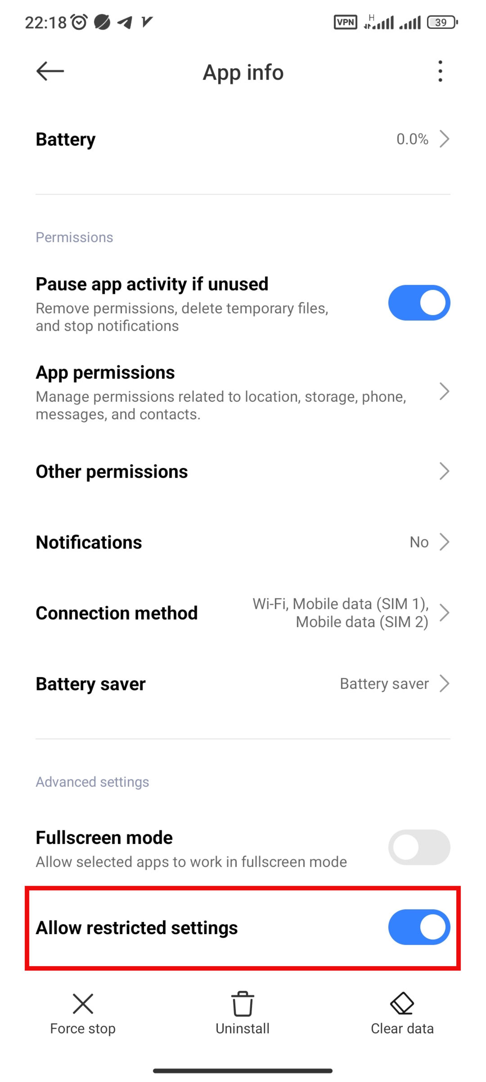 اطلاعات Lockscreen Widgets در تنظیمات گوشی