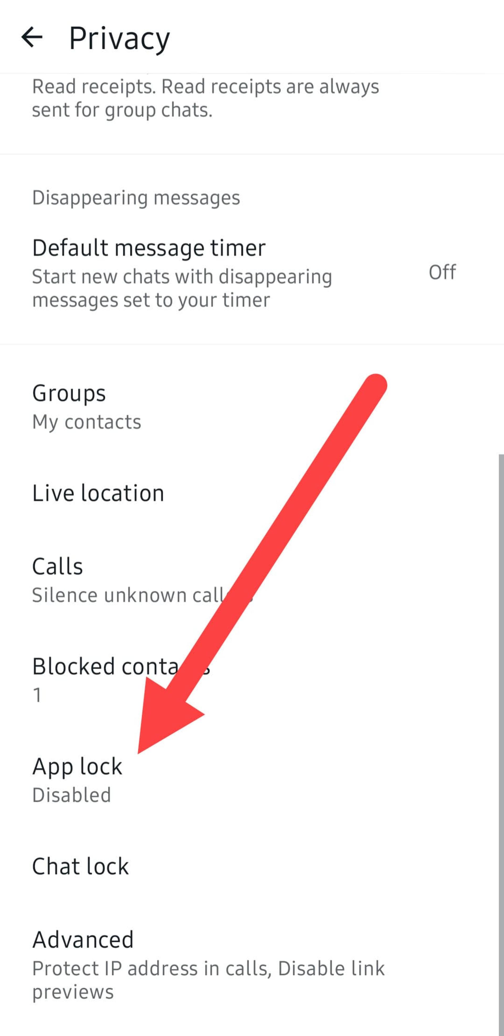 App Lock در اندروید