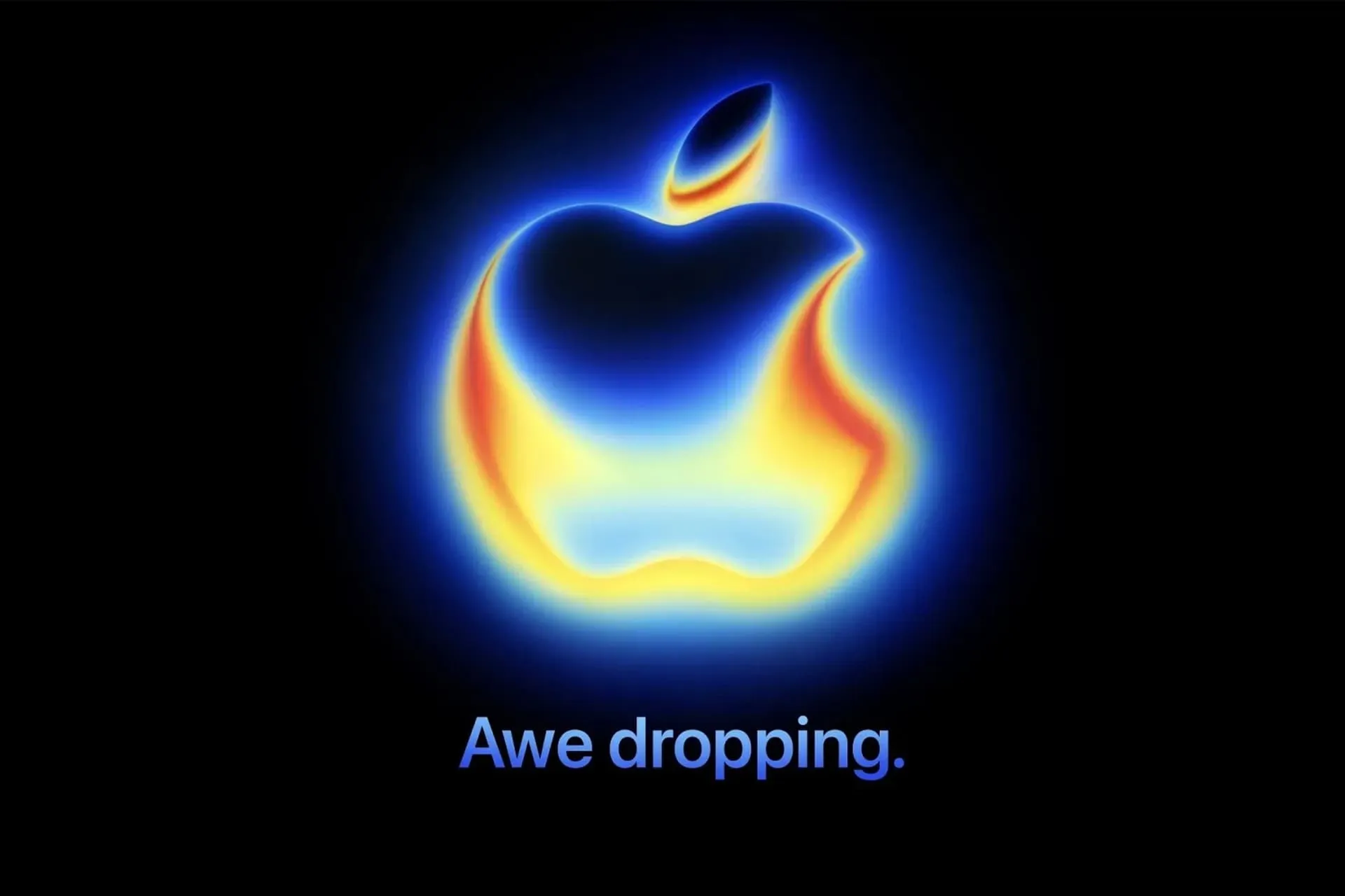 لوگو اپل با شعار Awe dropping رویداد آیفون ۱۷