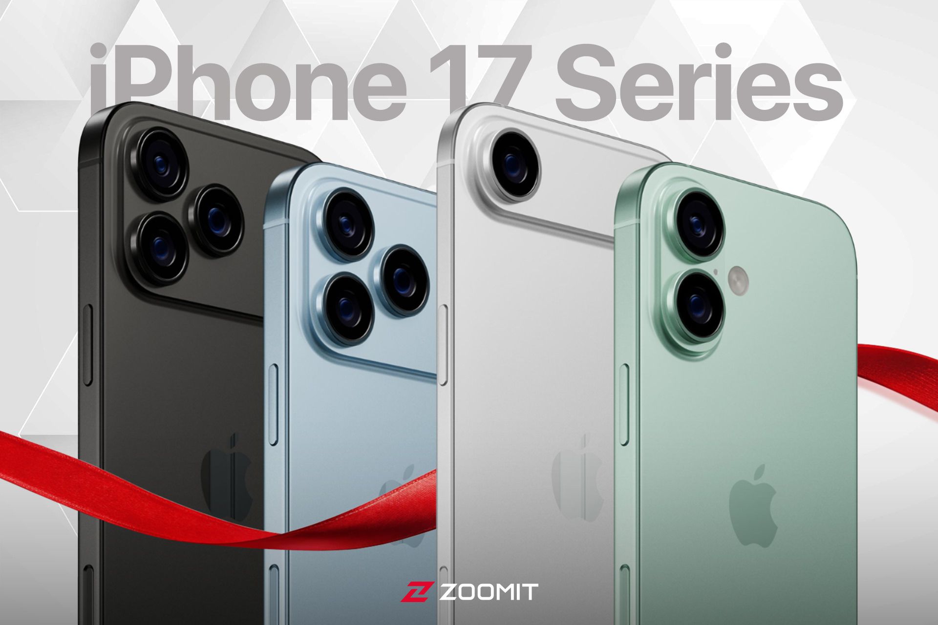 سری آیفون ۱۷ از نمای پشت رندرهای غیر رسمی