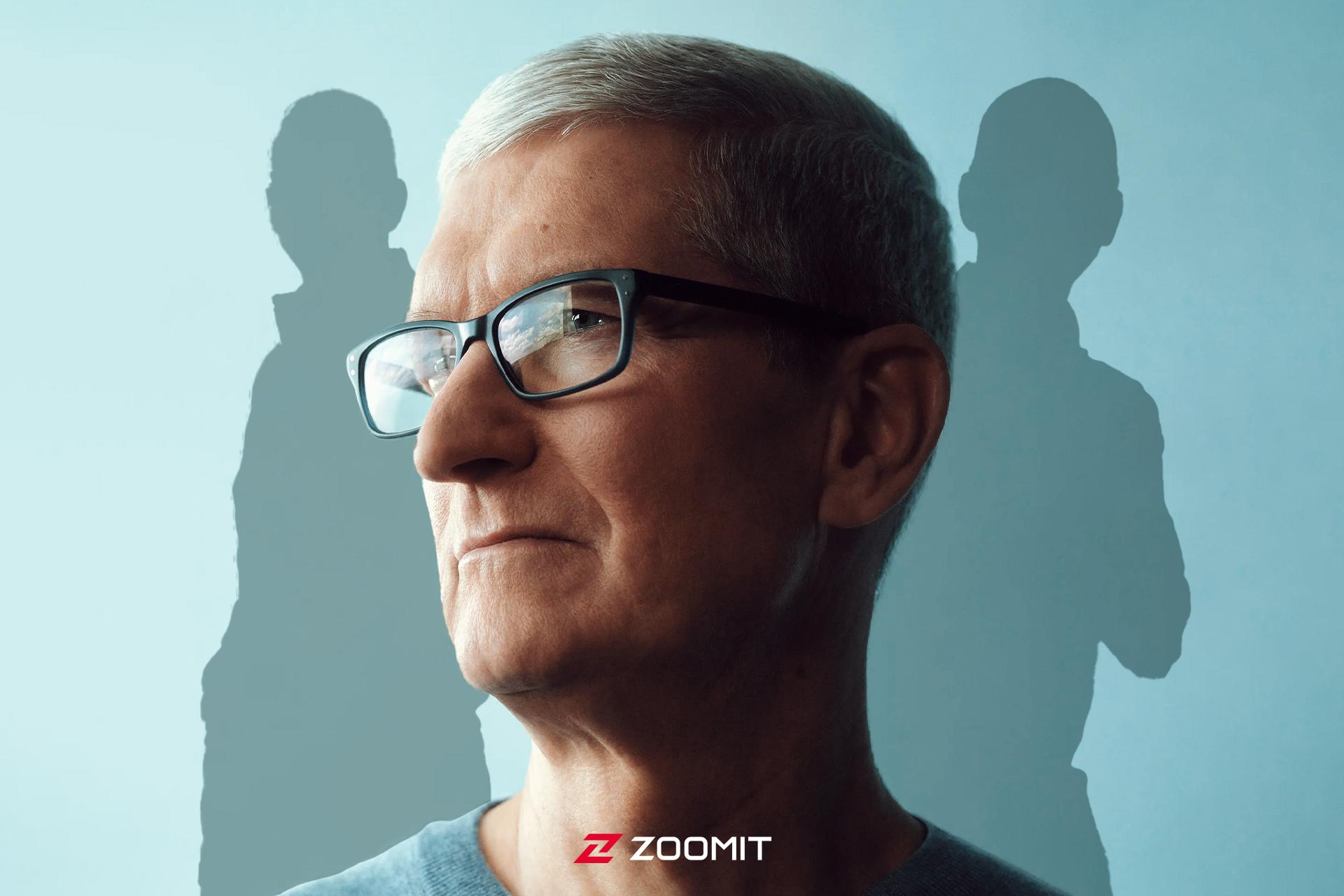 چهره کلوزآپ از تیم کوک مدیرعامل اپل