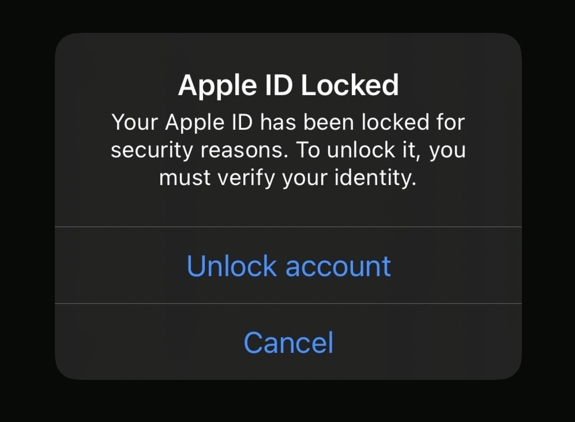 ارور apple id locked