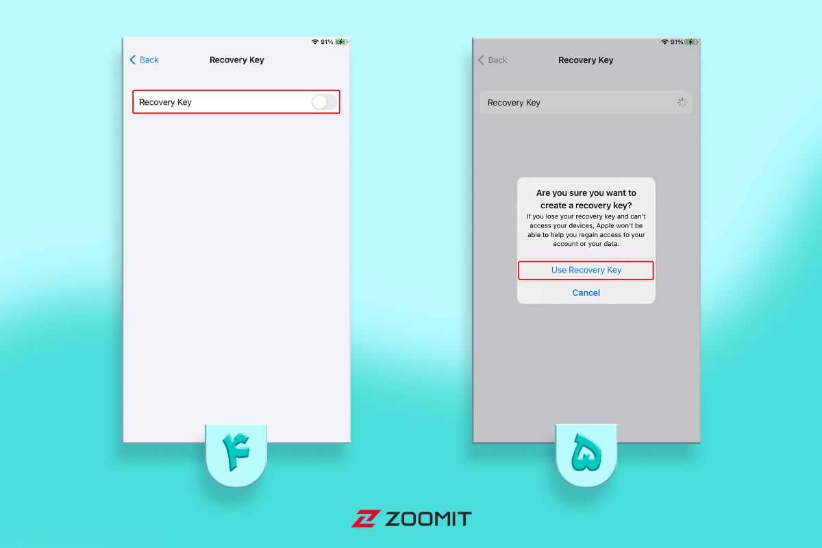 ساخت Recovery Key برای بازیابی اپل آیدی