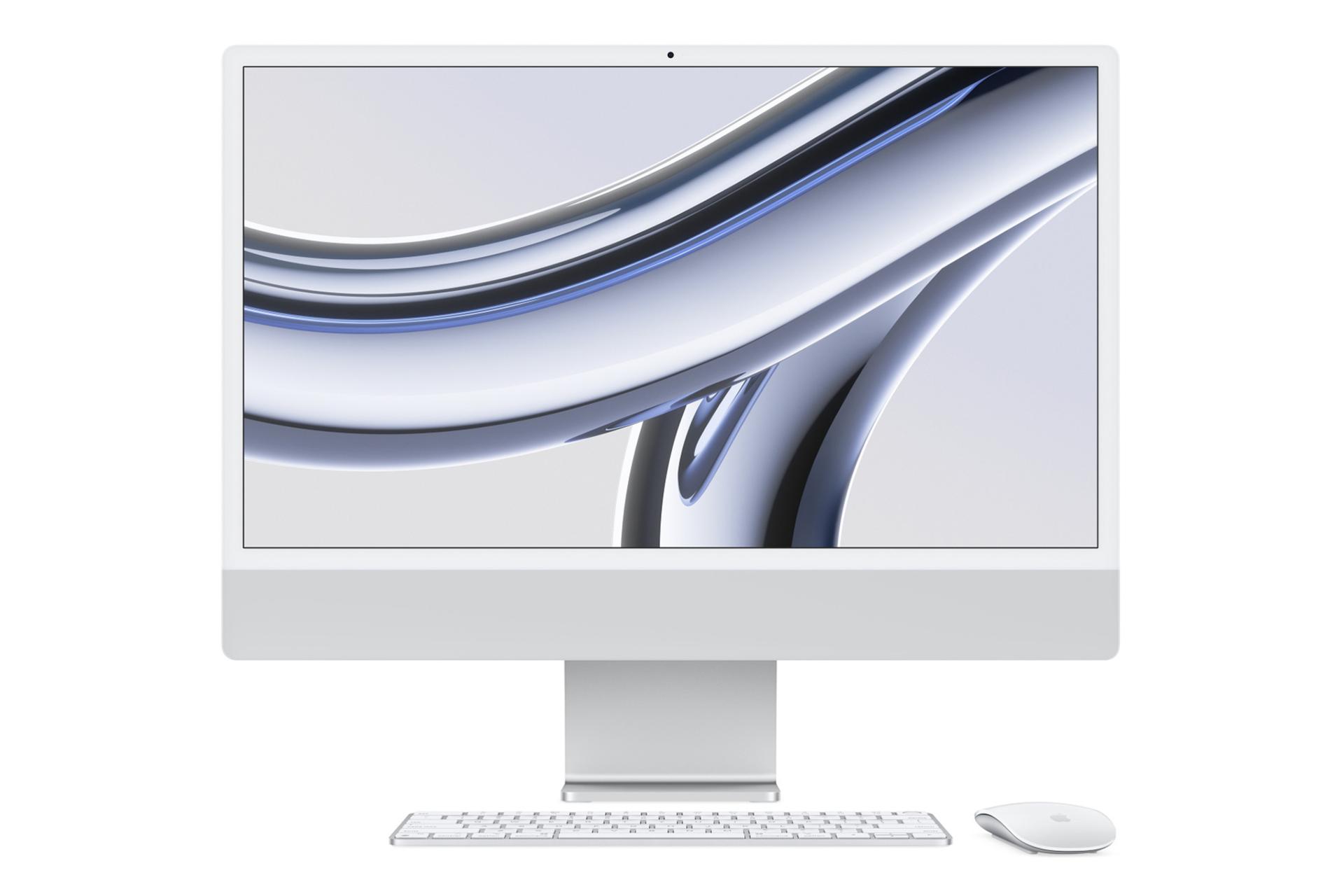 کامپیوتر همه کاره Apple iMac 24 inch 2023 M3 نقره‌ای