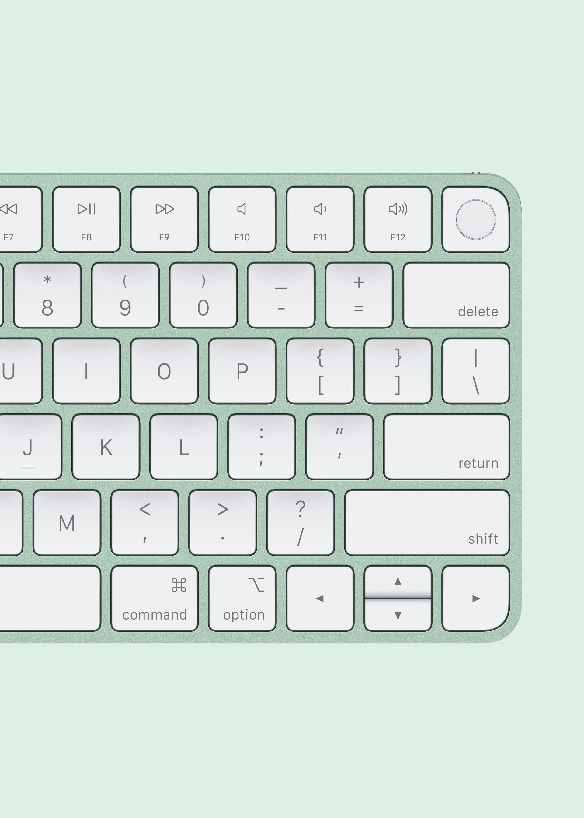 Magic Keyboard جدید اپل از نمای بالا