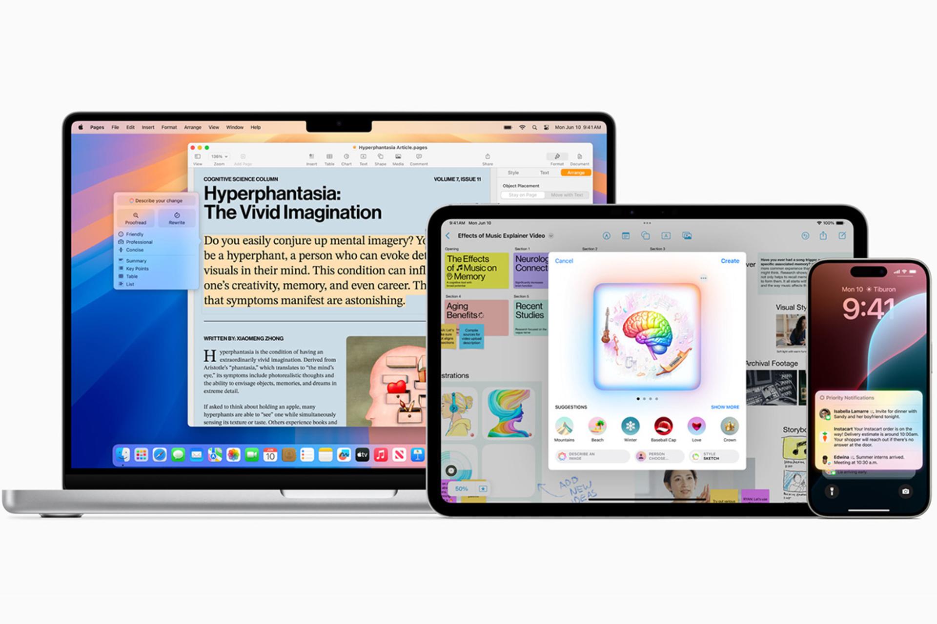 اپل اینتلیجنس؛ تمام قابلیت‌های هوش مصنوعی آیفون، آیپد و مک