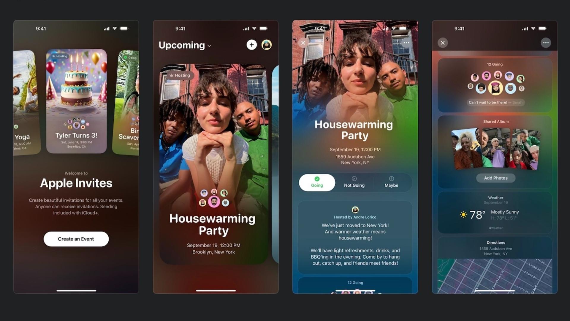اسکرین‌شات اپلیکیشن Apple Invites