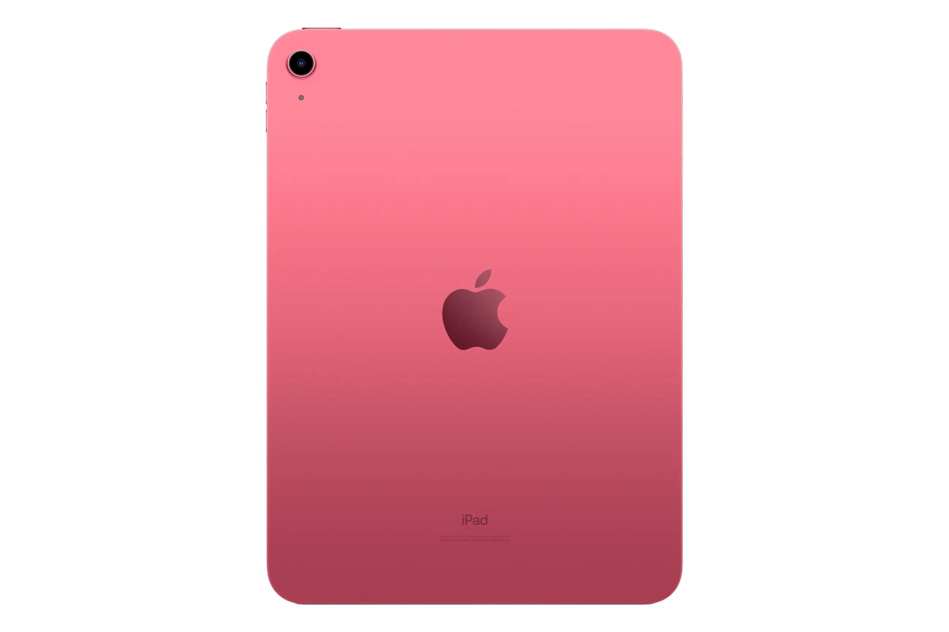 نمای پنل پشت تبلت آیپد 10.9 اپل نسخه 2022 / Apple iPad 10.9 2022 با نمایش دوربین و لوگو رنگ قرمز