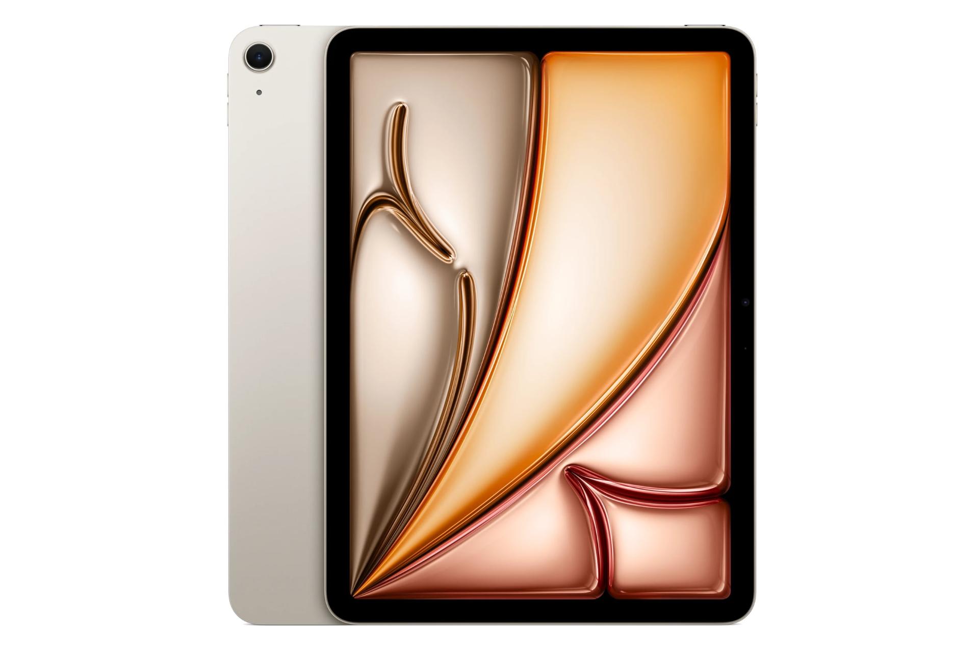 پنل جلو و پشت تبلت آیپد ایر 11 اپل نسخه 2026 طلایی / Apple iPad Air 11 2026