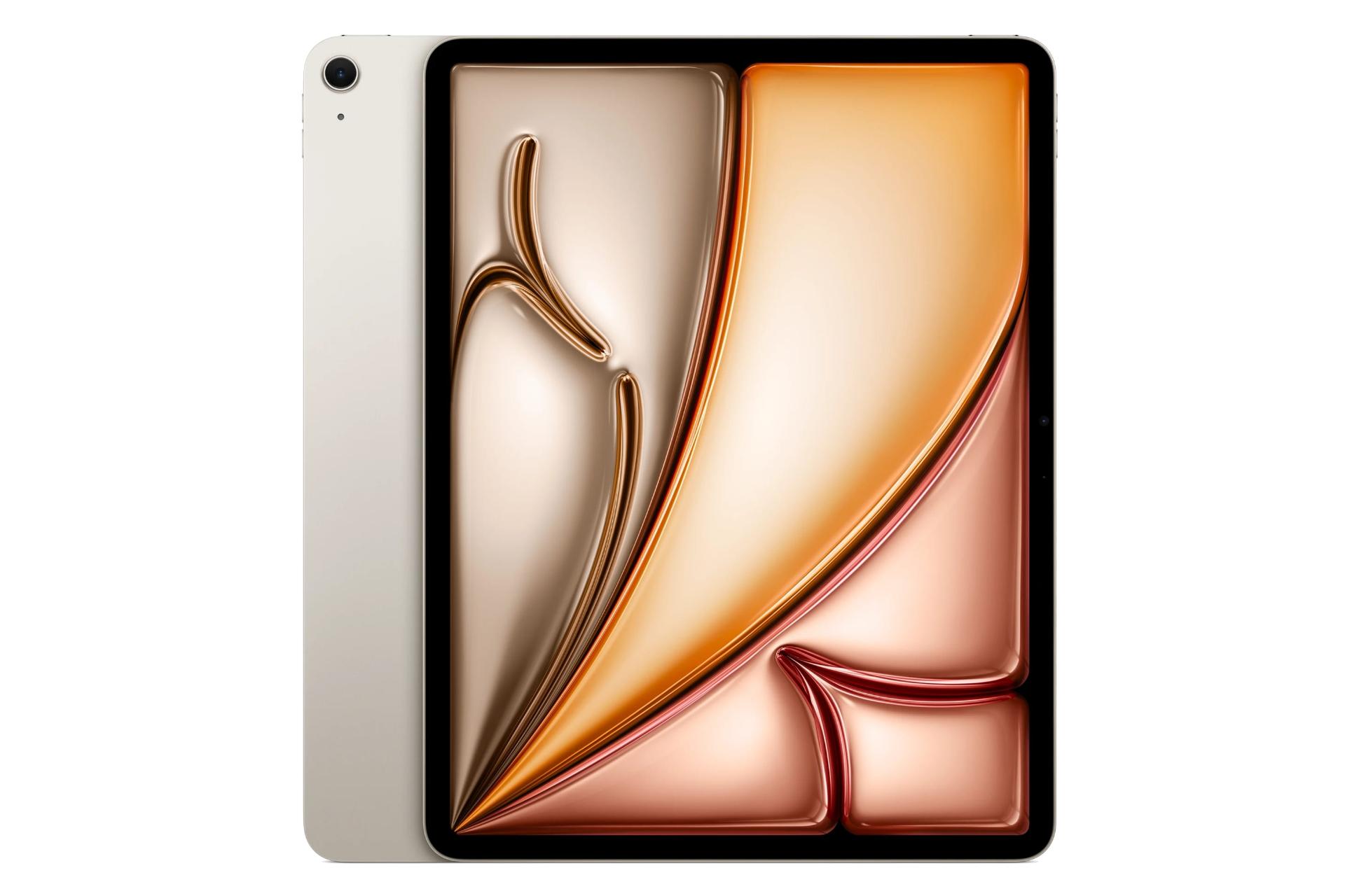 پنل جلو و پشت تبلت آیپد ایر 13 اپل نسخه 2026 طلایی / Apple iPad Air 13 2026