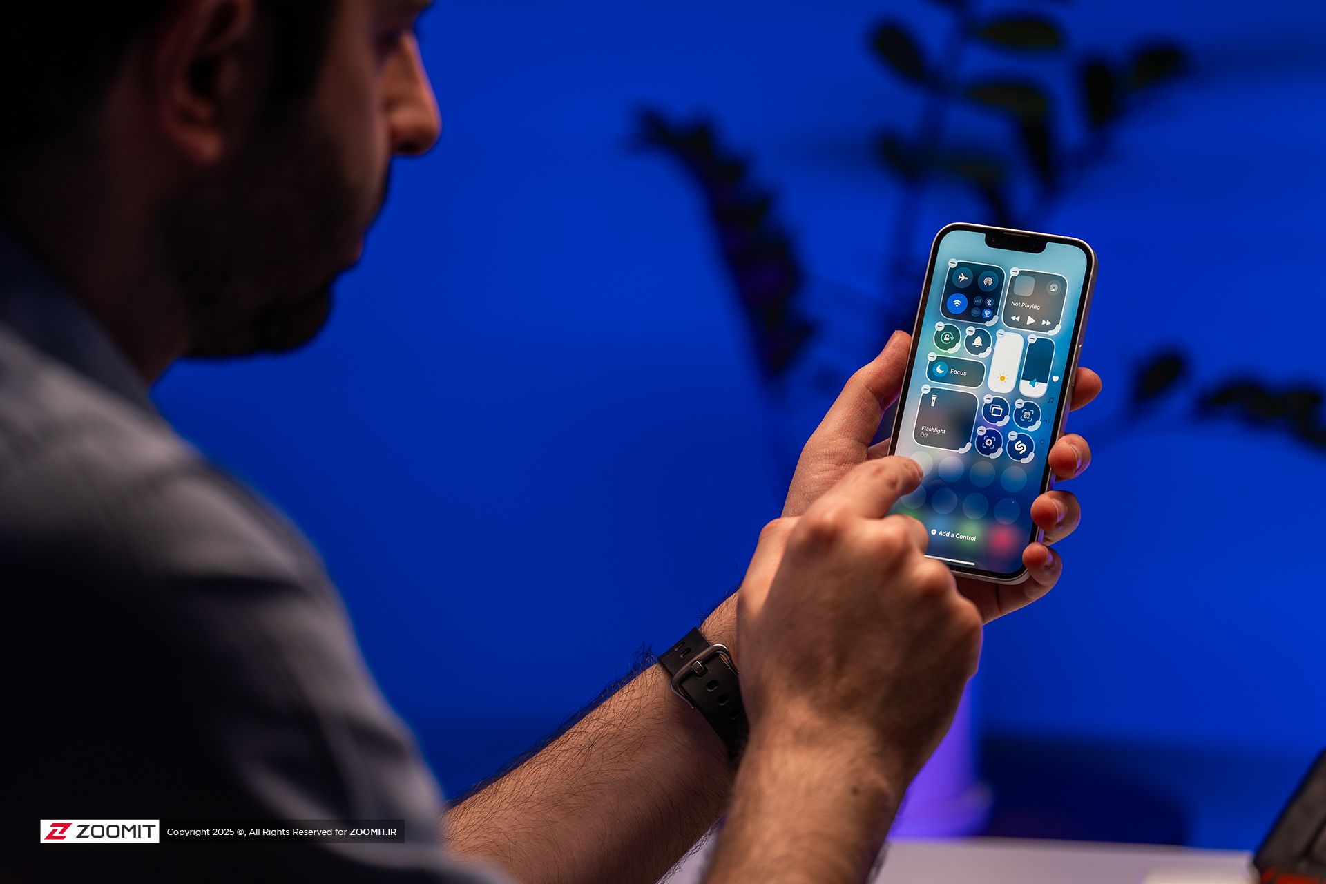 تنظیمات کنترل سنتر در آیفون ۱۶ ای