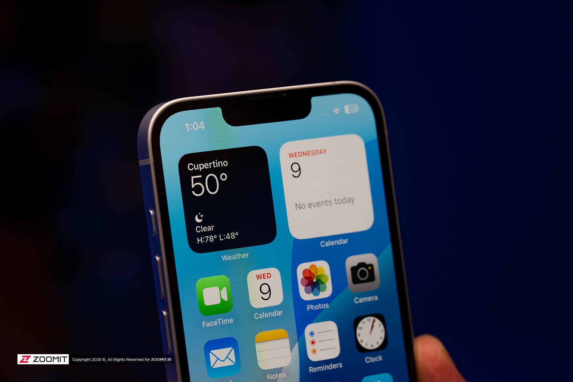 نمایشگر آیفون ۱۶ ای اپل