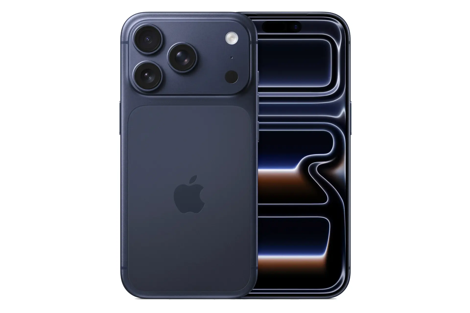 گوشی موبایل اپل آیفون 17 پرو رنگ آبی نمای جلو و پشت Apple iPhone 17 Pro