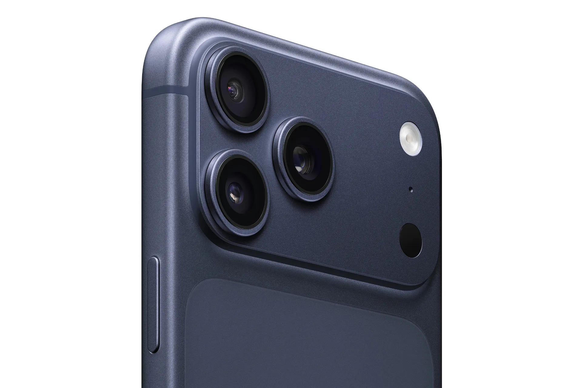 گوشی موبایل اپل آیفون 17 پرو مکس رنگ آبی نمای پشت  و چینش دوربین ها Apple iPhone 17 Pro Max