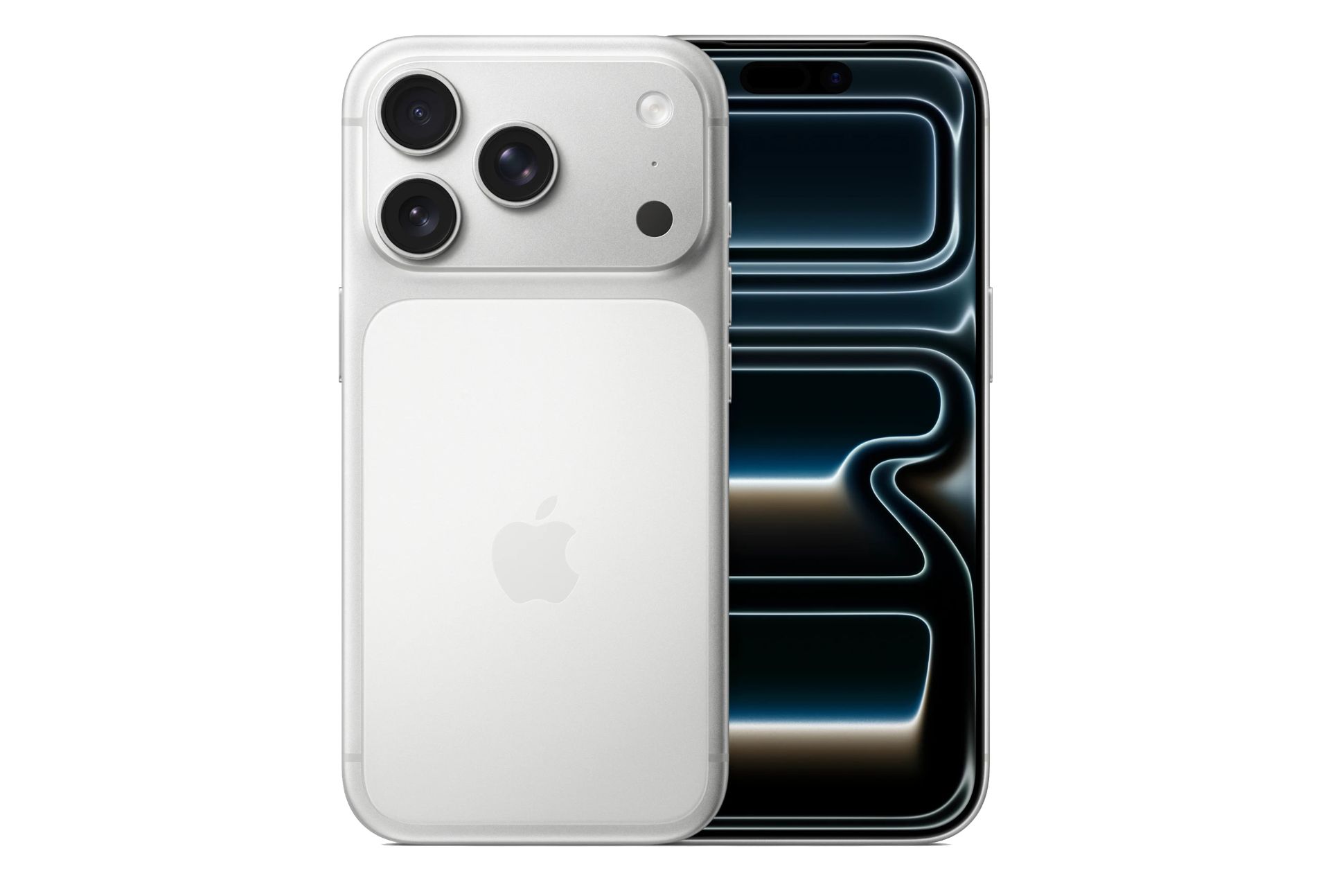 گوشی موبایل اپل آیفون 17 پرو رنگ نقره ای نمای جلو و پشت Apple iPhone 17 Pro