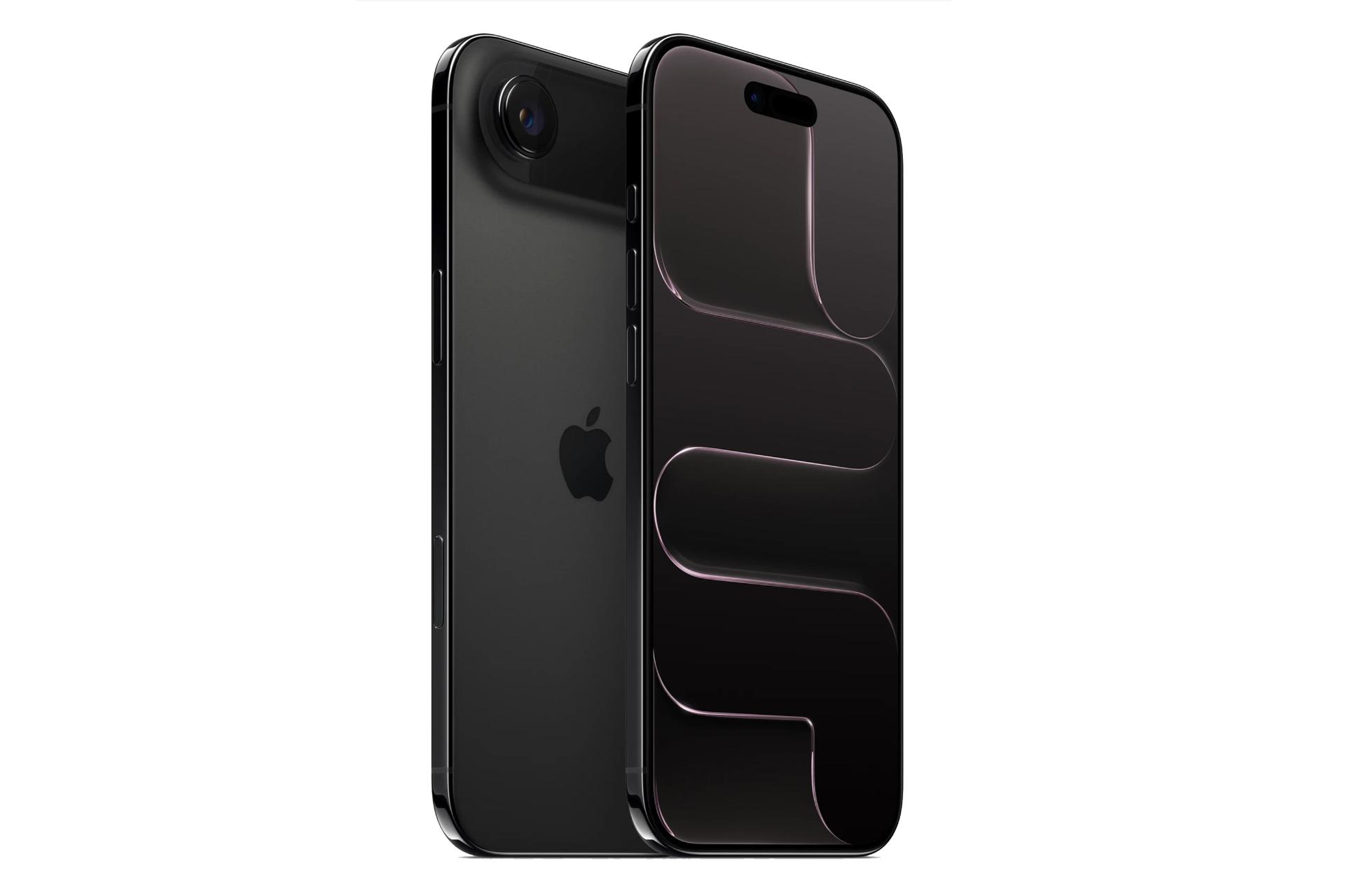 گوشی موبایل اپل آیفون ایر رنگ مشکی نمای جلو و پشت Apple iPhone Air