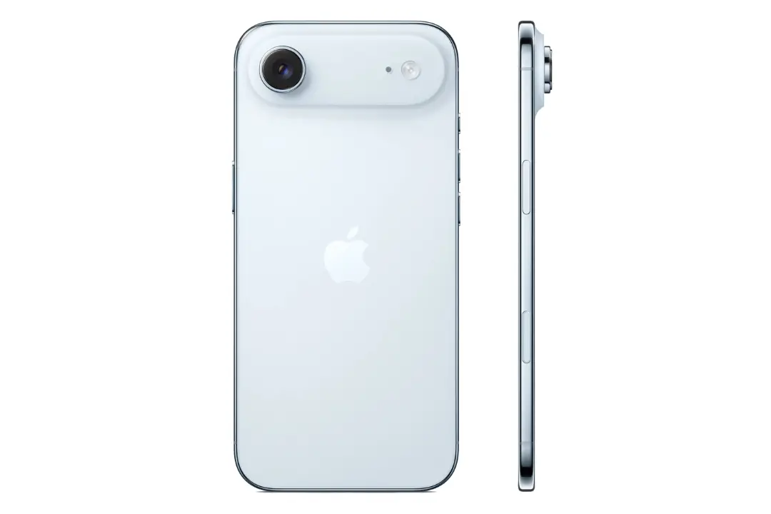 گوشی موبایل اپل آیفون ایر رنگ آبی نمای جانبی و پشت Apple iPhone Air
