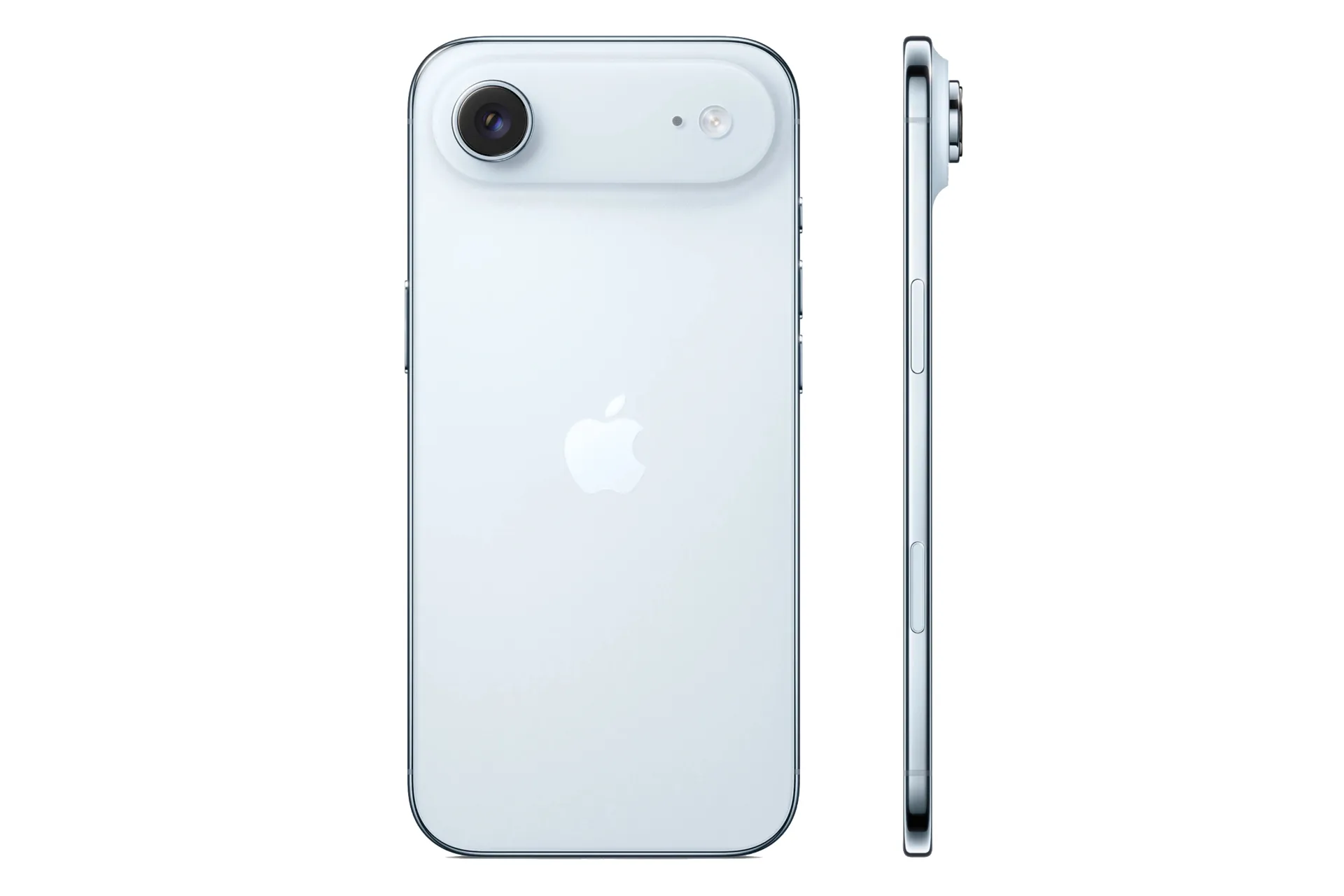 گوشی موبایل اپل آیفون ایر رنگ آبی نمای جانبی و پشت Apple iPhone Air