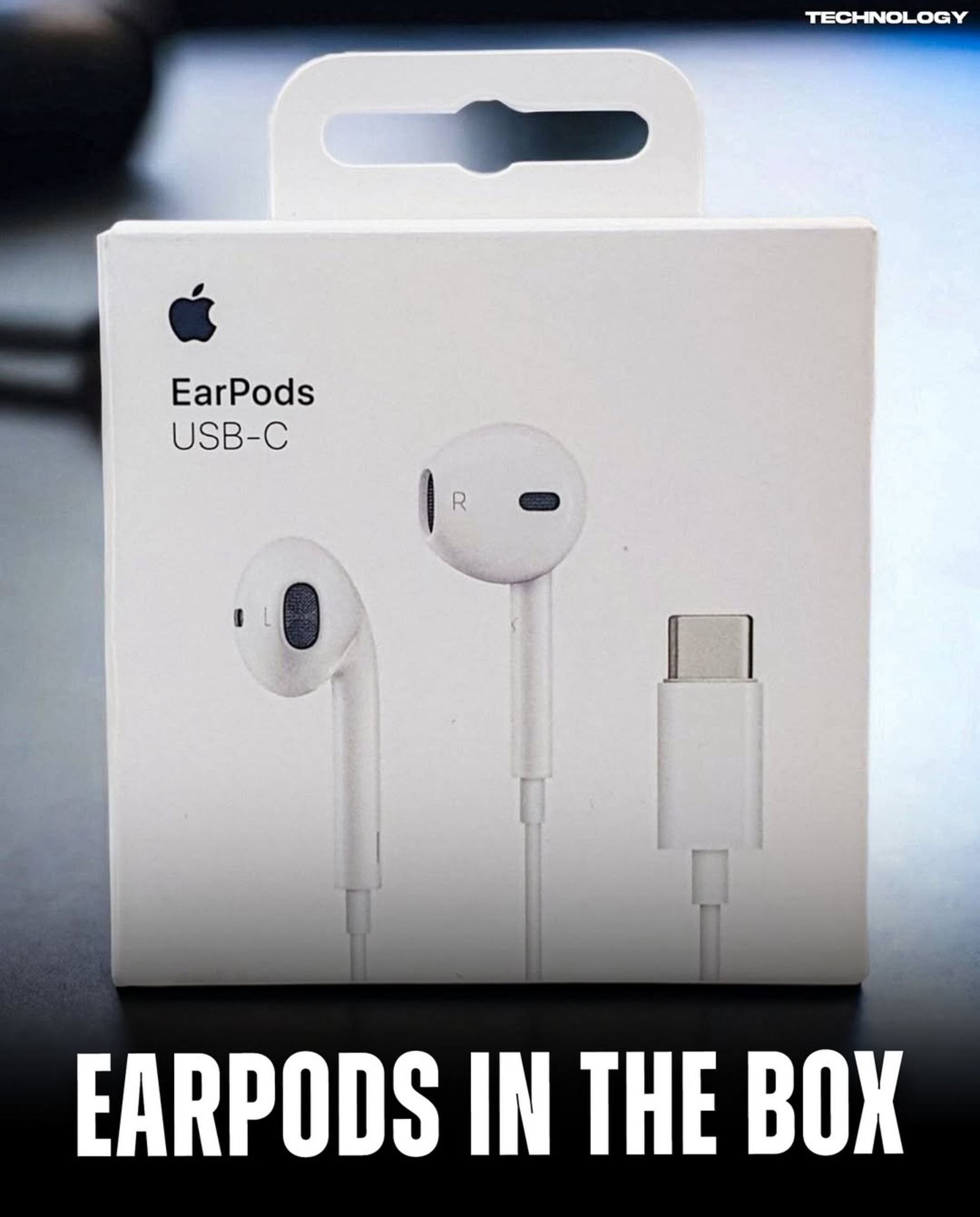 جعبه‌ی هدفون سیمی آیفون اپل