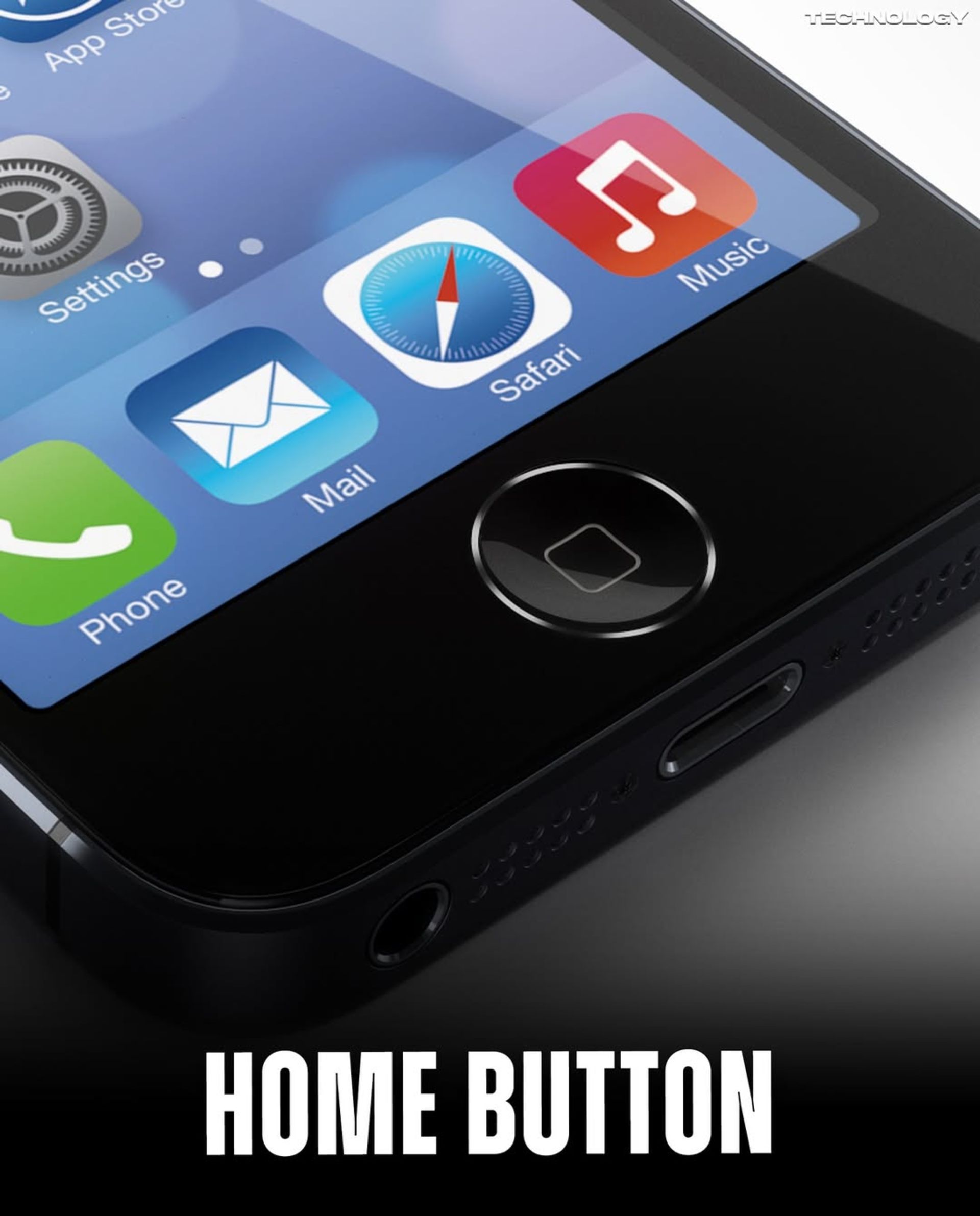 دکمه‌ی هوم گوشی آیفون از نمای نزدیک