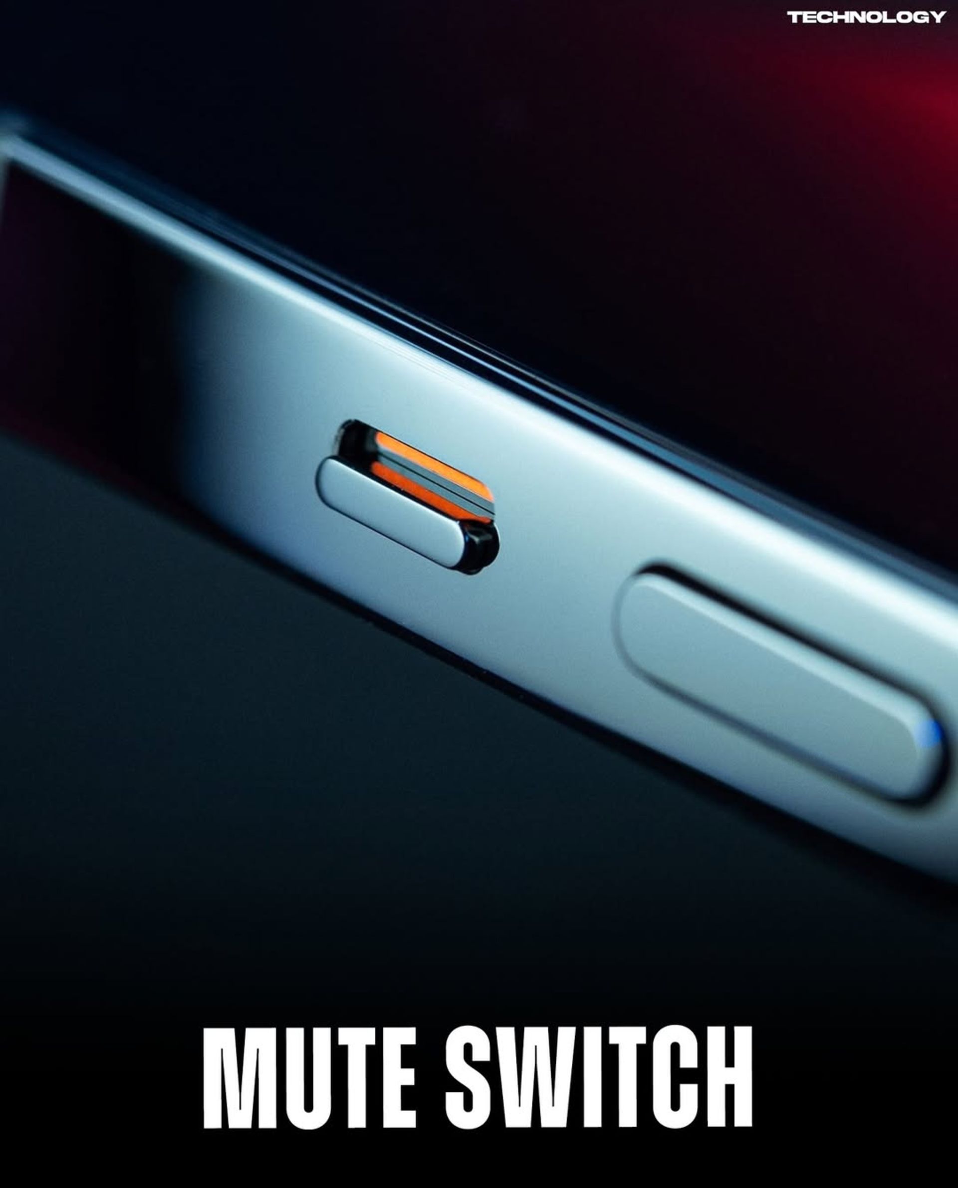 اسلایدر میوت گوشی آیفون از نمای نزدیک