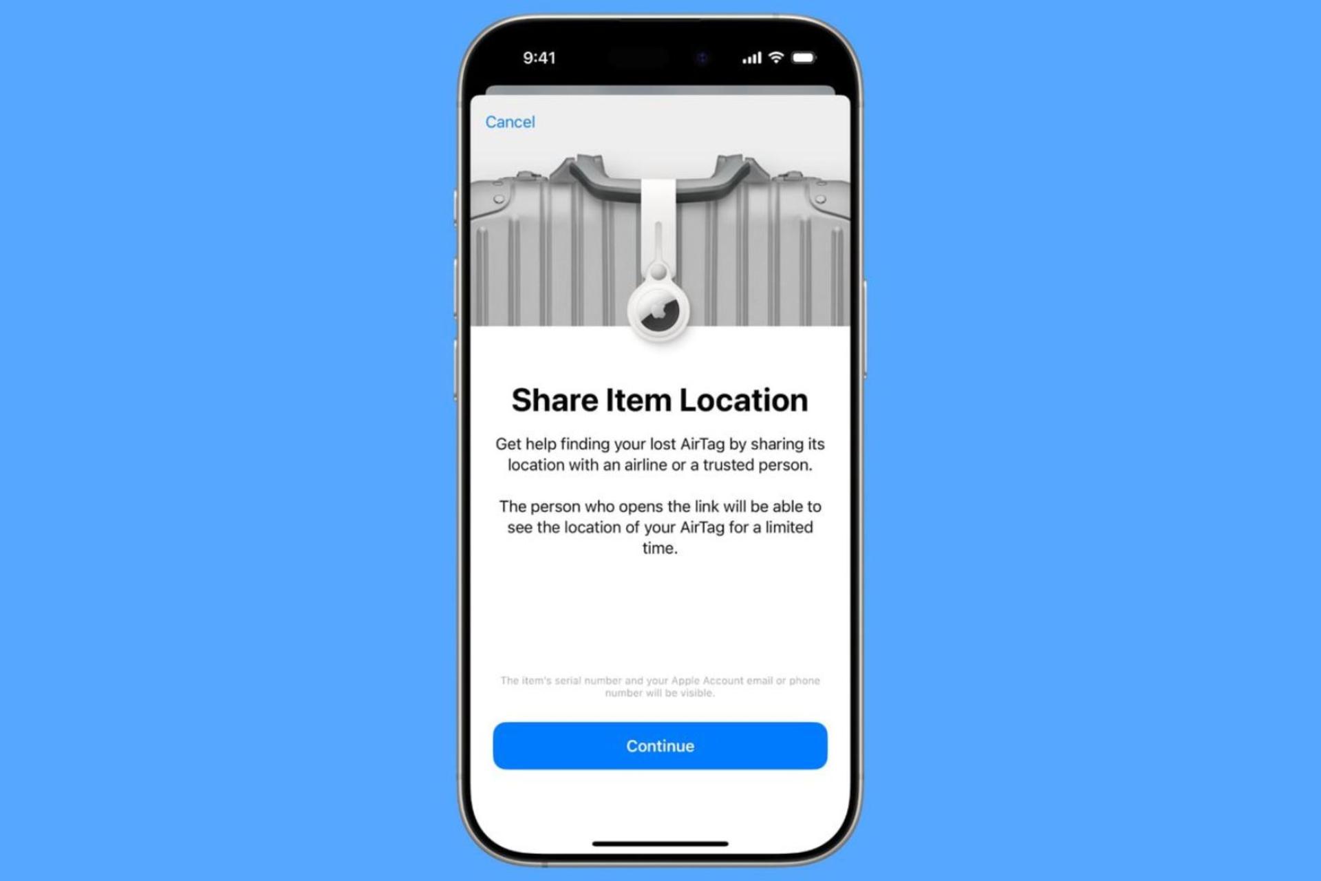 قابلیت Item Location روی گوشی آیفون