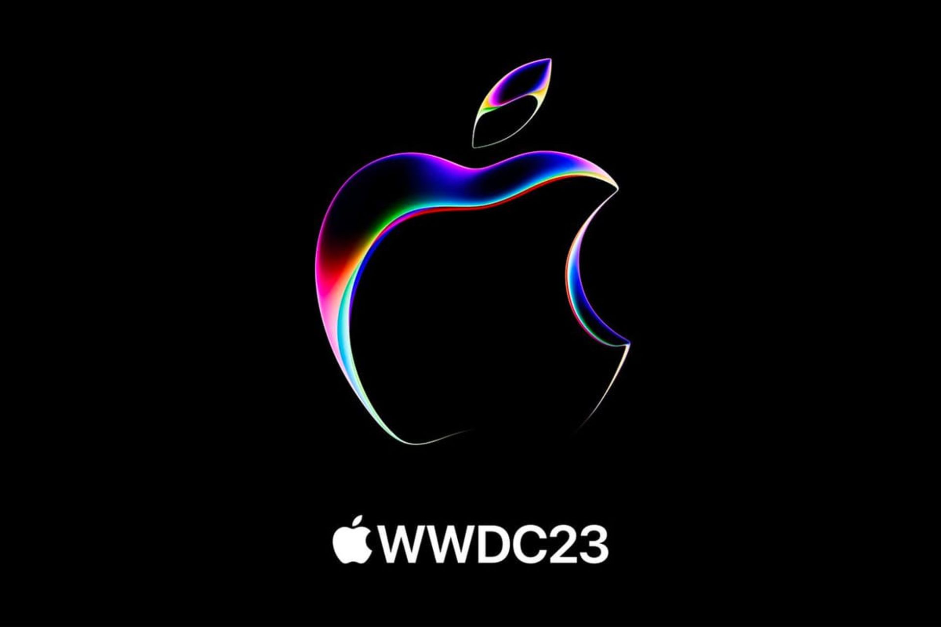 لوگو اپل Apple در پوستر مراسم WWDC 2023