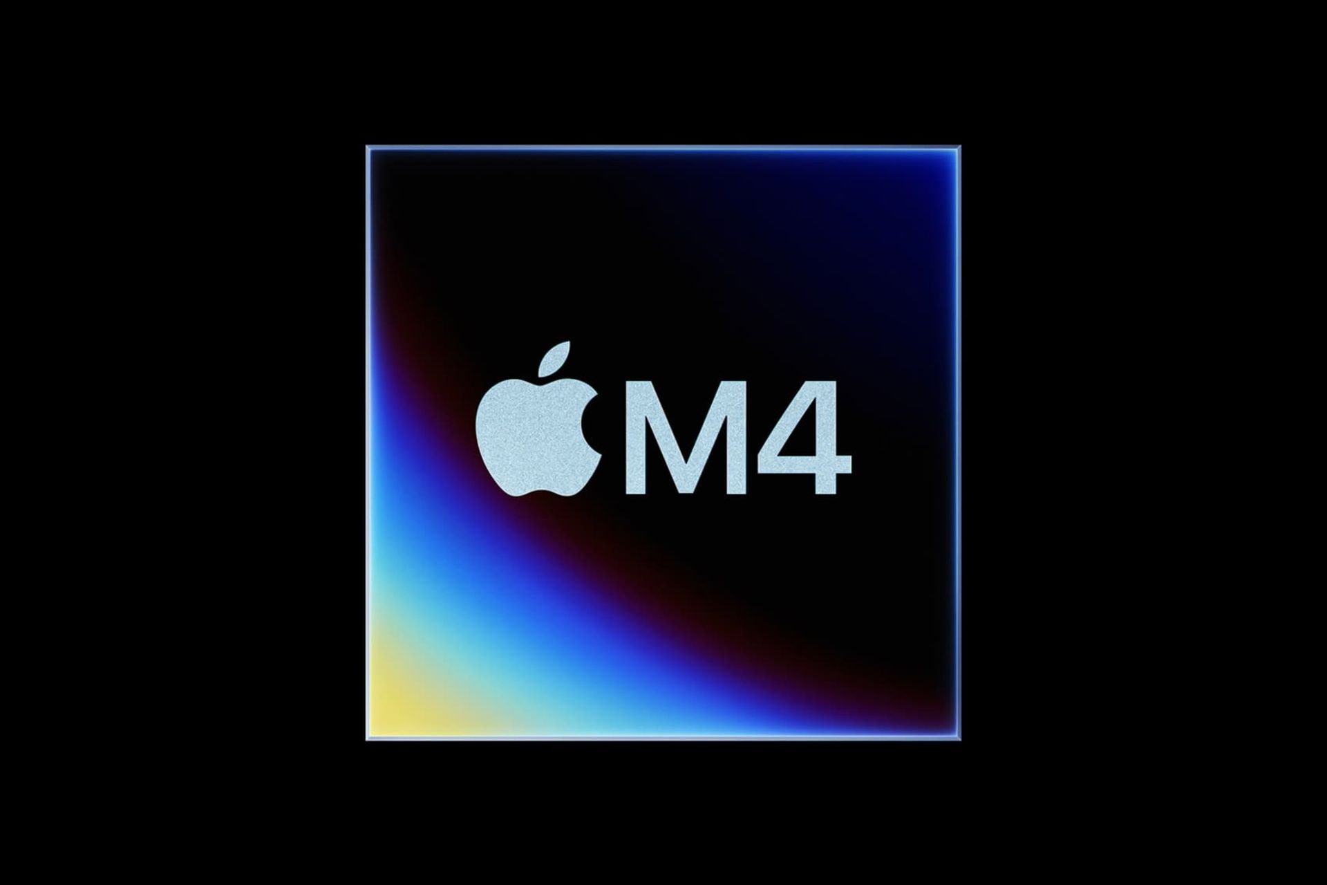 پردازنده Apple M4 از نمای جلوی طراحی گرافیکی