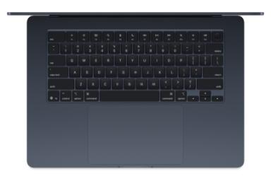 کیبورد لپ تاپ مک بوک ایر 15 اینچی 2025 اپل مشکی / Apple MacBook Air 15 2025 M4