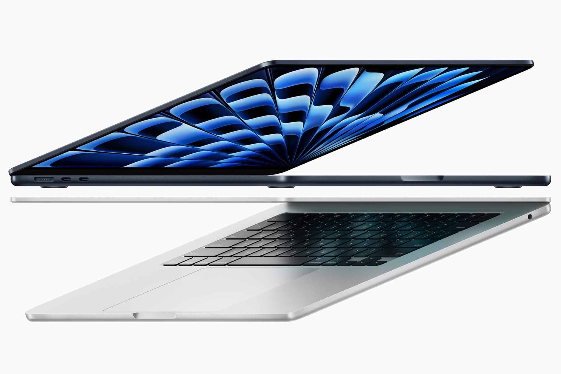 مک بوک ایر ۱۳ اینچ و ۱۵ اینچ ۲۰۲۴ M3 اپل نمای کناری