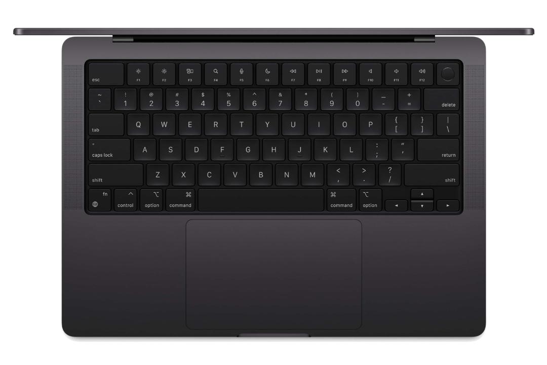 کیبورد مک بوک پرو 14 اینچی 2024 اپل مشکی / Apple Macbook Pro 14 2024 M4