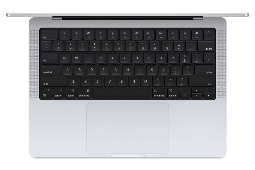 کیبورد مک بوک پرو 14 اینچی 2024 اپل نقره ای / Apple Macbook Pro 14 2024 M4