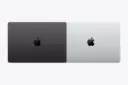 مک بوک پرو اپل با نمایشگر لمسی Apple Macbook Pro 14 2026 PROLED XDR نمای پشت رنگ مشکی و نقره ای