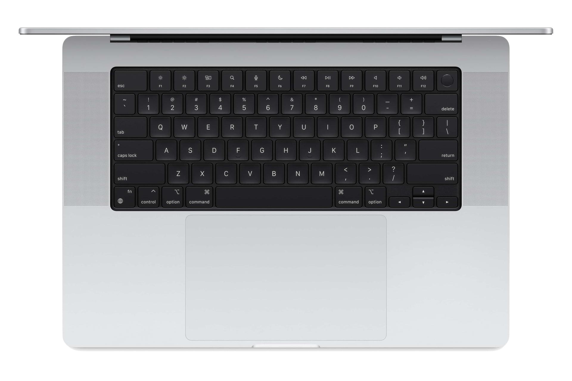 کیبورد مک بوک پرو 16 اینچی 2024 اپل نقره ای / Apple Macbook Pro 16 2024 M4