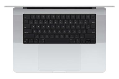 کیبورد مک بوک پرو 16 اینچی 2024 اپل نقره ای / Apple Macbook Pro 16 2024 M4