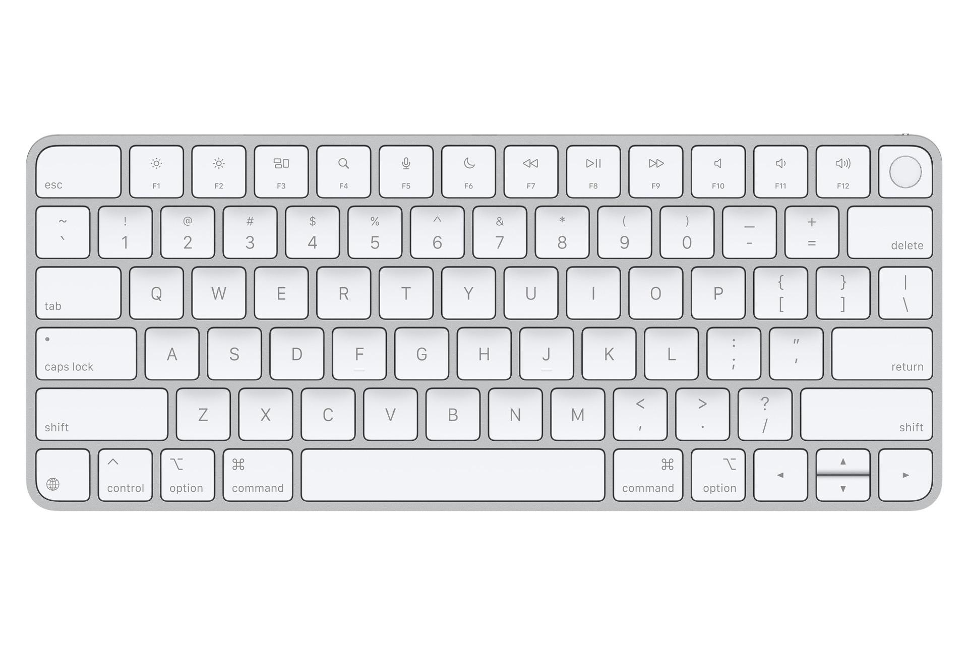 کیبورد اپل مجیک کیبورد 2024 سفید / Apple Magic Keyboard 2024 with Touch ID USB-C