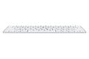 کیبورد اپل مجیک کیبورد 2024 سفید از نمای کناری / Apple Magic Keyboard 2024 with Touch ID USB-C
