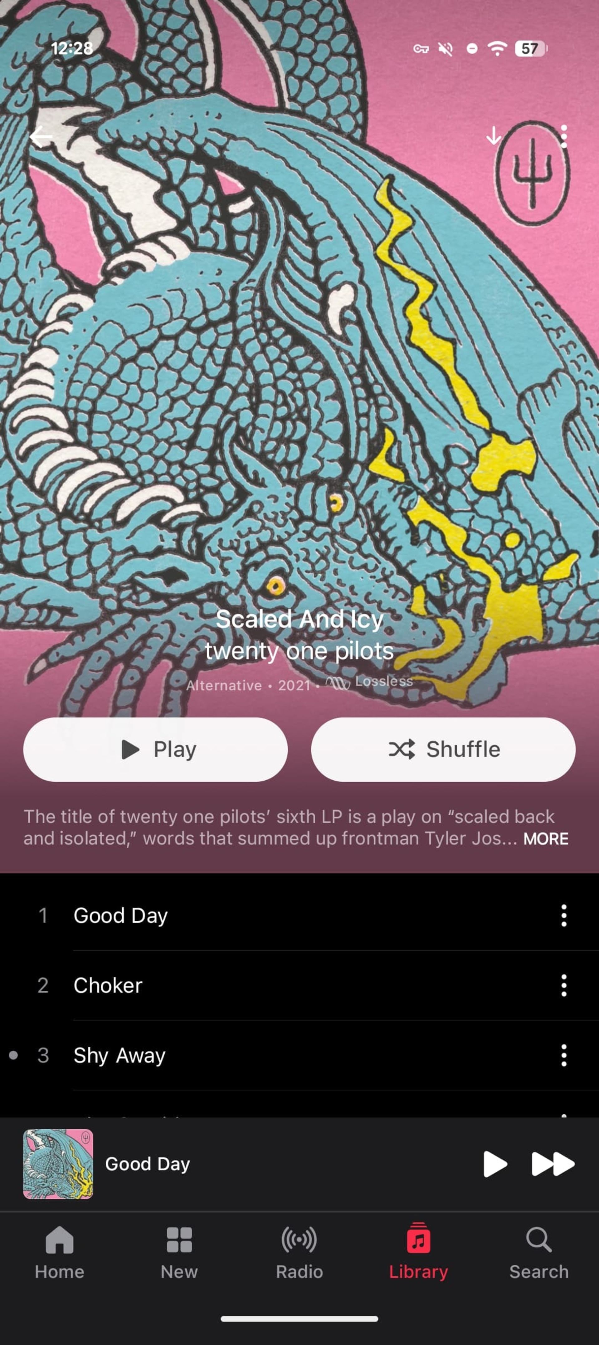 بازطراحی منوی اپلیکیشن اپل موزیک بخش آلبوم‌ها