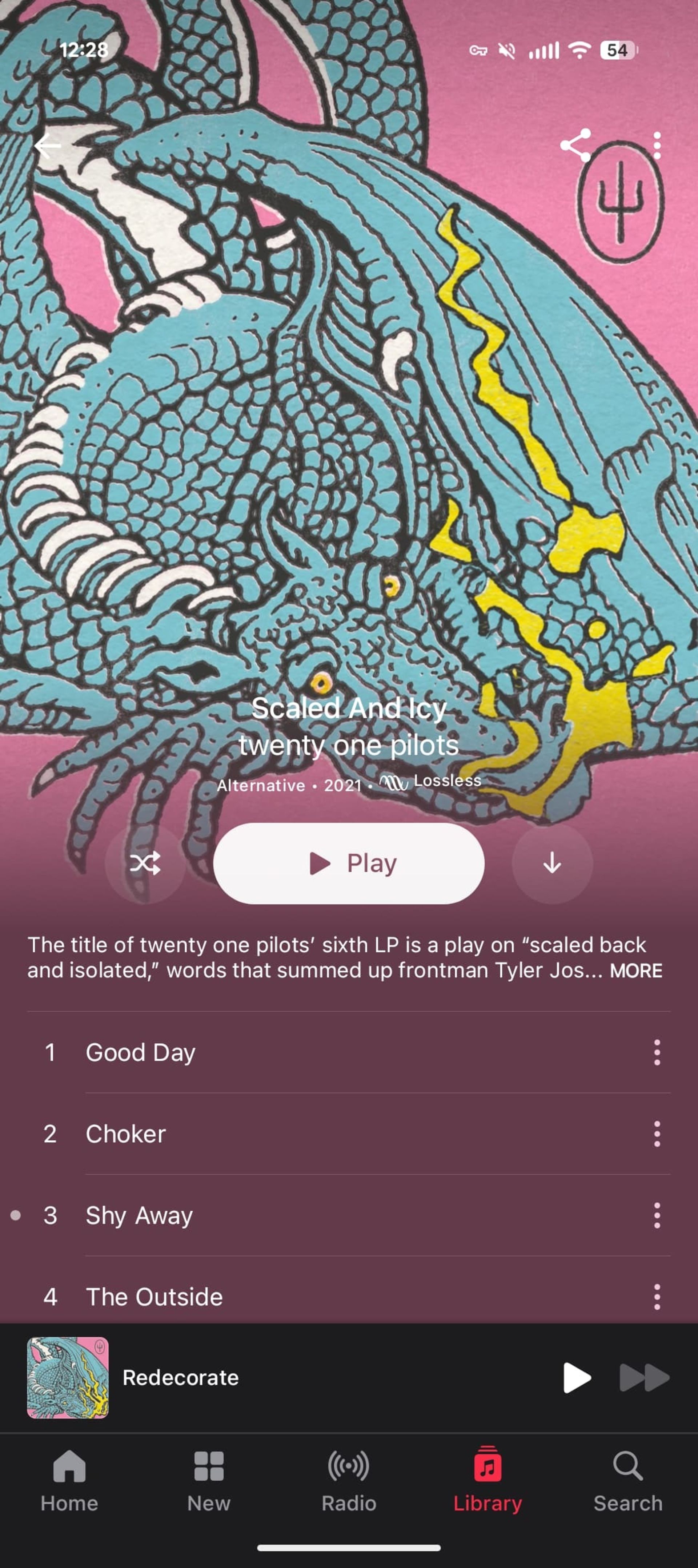 بازطراحی منوی اپلیکیشن اپل موزیک بخش آلبوم‌ها