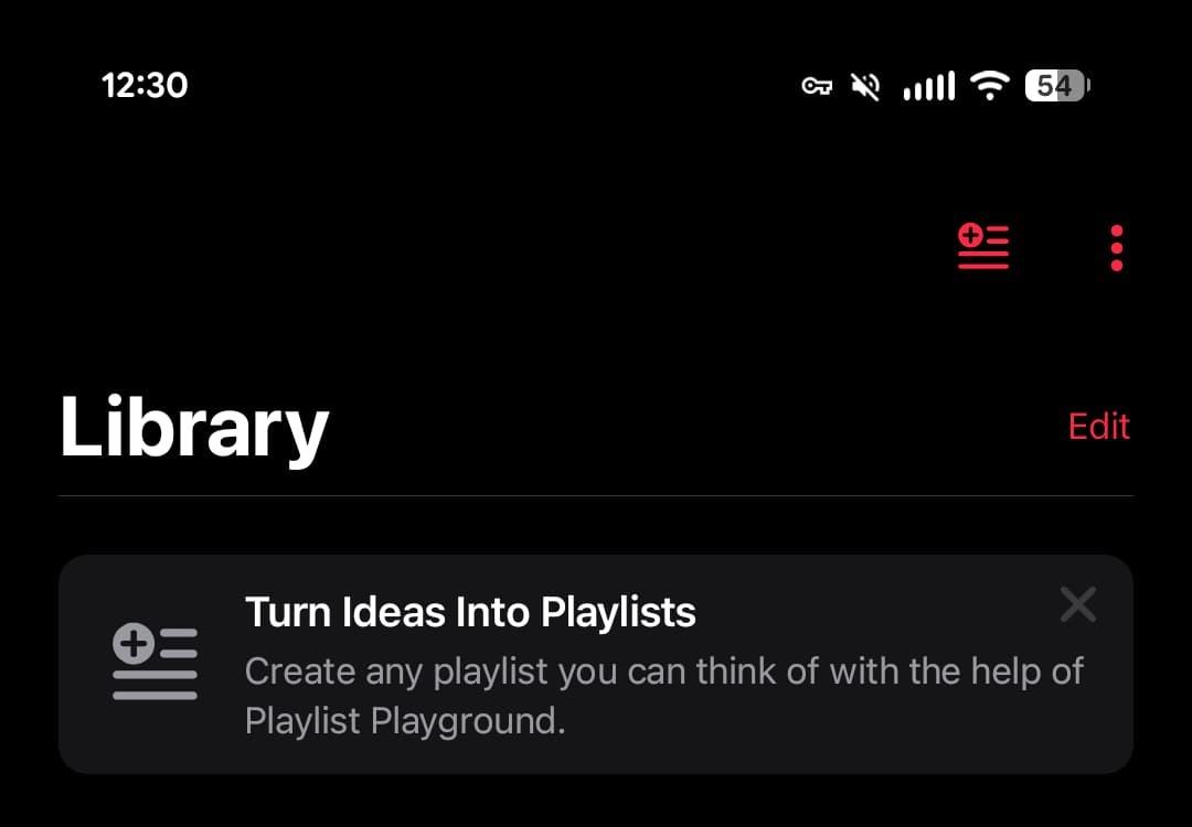 بازطراحی منوی اپلیکیشن اپل موزیک بخش Library