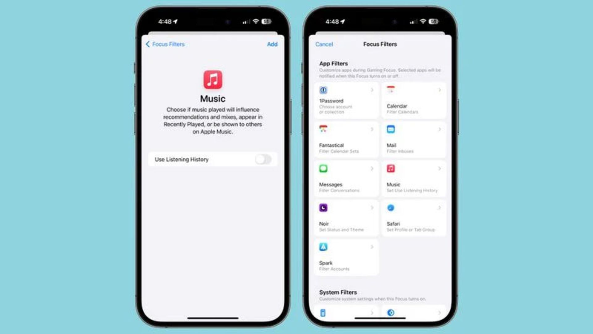 حالت فوکوس در اپل موزیک iOS 17.2