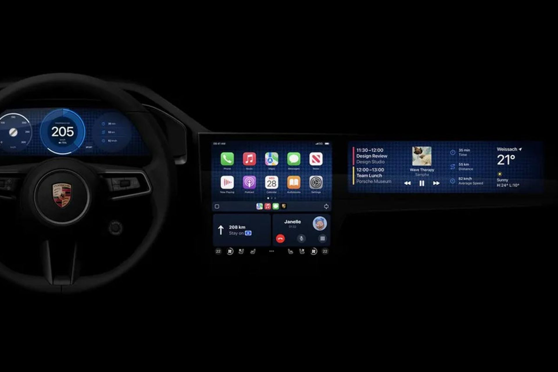 CarPlay نسل بعدی اپل در پورشه